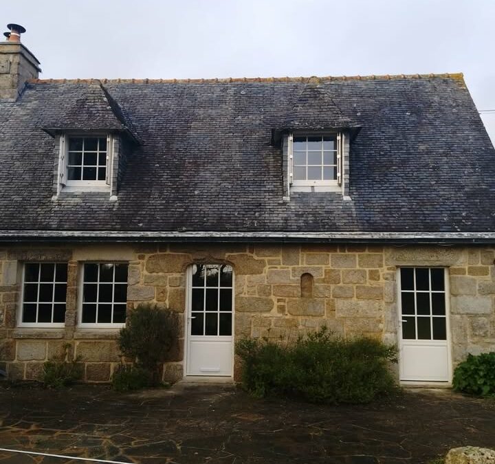 Les fenêtres en aluminium blanc RAL 9016 ✨, finies aussi…